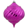Vickerman M165870 8" Magenta Shiny Mercury Finish Plastic Shatterproof Onion 1 To A Bag 1 Year Christmas Seasonal Warranty