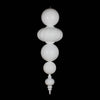 Vickerman M165911 54" White Shiny And Matte Finial Ornament