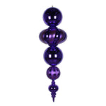 Vickerman M165966 54" Purple Shiny And Matte Finial Ornament