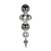 Vickerman M165907 54" Silver Shiny And Matte Finial Ornament