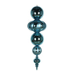 Vickerman M165962 54" Sea Blue Shiny And Matte Finial Ornament