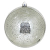 Vickerman M166687 8" Pewter Shiny Mercury Ball Ornament