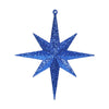 Vickerman M167202 8" Blue Iridescent Glitter Bethlehem Star Christmas Ornament 4 Per Box