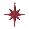 Vickerman M167265 8" Burgundy Iridescent Glitter Bethlehem Star Christmas Ornament 4 Per Box