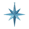 Vickerman M167212 8" Turquoise Iridescent Glitter Bethlehem Star Christmas Ornament 4 Per Box
