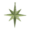Vickerman M167273 8" Lime Iridescent Glitter Bethlehem Star Christmas Ornament 4 Per Box