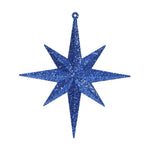 Vickerman M167224 8" Emerald Iridescent Glitter Bethlehem Star Christmas Ornament 4 Per Box