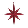 Vickerman M167465 12" Burgundy Iridescent Glitter Bethlehem Star Christmas Ornament 2 Per Box