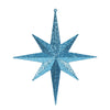 Vickerman M167412 12" Turquoise Glitter Bethlehem Star Christmas Ornament 2 Per Box