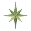Vickerman M167473 12" Lime Iridescent Glitter Bethlehem Star Christmas Ornament 2 Per Box
