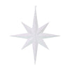 Vickerman M167511 15.75" White Iridescent Glitter Bethlehem Star Christmas Ornament