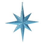 Vickerman M167512 15.75" Turquoise Glitter Bethlehem Star Christmas Ornament