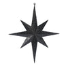 Vickerman M167517 15.75" Black Iridescent Glitter Bethlehem Star Christmas Ornament