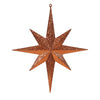 Vickerman M167518 15.75" Burnished Orange Iridescent Glitter Bethlehem Star Christmas Ornament