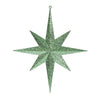 Vickerman M167554 15.75" Celadon Iridescent Glitter Bethlehem Star Christmas Ornament