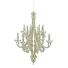 Vickerman M170112 12" Champagne Glitter Chandelier Christmas Ornament 3 Per Bag