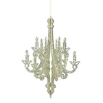Vickerman M170112 12" Champagne Glitter Chandelier Christmas Ornament 3 Per Bag