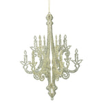 Vickerman M170116 16" Champagne Glitter Chandelier Christmas Ornament 2 Per Bag