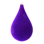 Vickerman M181866 10.5" Purple Flocked Waterdrop Ornament