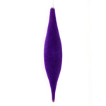 Vickerman M182066 13" Purple Flocked Shuttle Ornament
