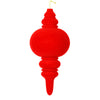 Vickerman M182403 10" Red Flocked Finial Ornament Pack Of 3
