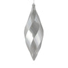 Vickerman M183107S 8" Silver Shiny Swirl Finial Ornament Pack Of 6