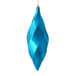 Vickerman M183112S 8" Turquoise Shiny Swirl Finial Ornament Pack Of 6