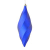 Vickerman M183122M 8" Cobalt Blue Matte Swirl Finial Ornament Pack Of 6