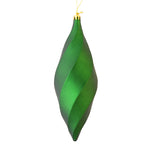 Vickerman M183124M 8" Emerald Matte Swirl Finial Ornament Pack Of 6