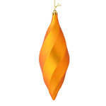 Vickerman M183130M 8" Antique Gold Matte Swirl Finial Ornament Pack Of 6