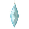 Vickerman M183132M 8" Baby Blue Matte Swirl Finial Ornament Pack Of 6