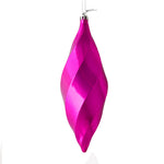 Vickerman M183145S 8" Mauve Shiny Swirl Finial Ornament Pack Of 6