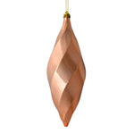 Vickerman M183158S 8" Rose Gold Shiny Swirl Finial Ornament Pack Of 6