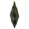 Vickerman M183164M 8" White Matte Swirl Finial Ornament Pack Of 6