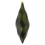 Vickerman M183164M 8" White Matte Swirl Finial Ornament Pack Of 6