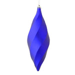 Vickerman M183166M 8" Purple Matte Swirl Finial Ornament Pack Of 6