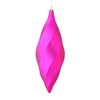 Vickerman M183170M 8" Fuchsia Matte Swirl Finial Ornament Pack Of 6