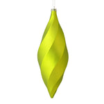 Vickerman M183173M 8" Lime Matte Swirl Finial Ornament Pack Of 6