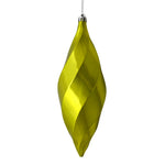 Vickerman M183173S 8" Lime Shiny Swirl Finial Ornament Pack Of 6