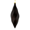 Vickerman M183175M 8" Chocolate Matte Swirl Finial Ornament Pack Of 6