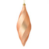 Vickerman M183180M 8" Cafe Latte Matte Swirl Finial Ornament Pack Of 6