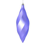 Vickerman M183186M 8" Lavender Matte Swirl Finial Ornament Pack Of 6