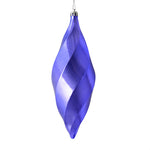 Vickerman M183186S 8" Lavender Shiny Swirl Finial Ornament Pack Of 6