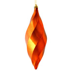 Vickerman M183188S 8" Copper Shiny Swirl Finial Ornament Pack Of 6