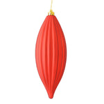 Vickerman M183203M 8" Red Matte Line Finial Ornament Pack Of 4