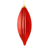 Vickerman M183203S 8" Red Shiny Line Finial Ornament Pack Of 4