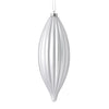 Vickerman M183207M 8" Silver Matte Line Finial Ornament Pack Of 4