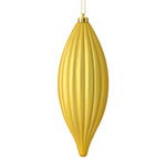 Vickerman M183208M 8" Gold Matte Line Finial Ornament Pack Of 4
