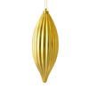 Vickerman M183208S 8" Gold Shiny Line Finial Ornament Pack Of 4