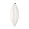 Vickerman M183211M 8" White Matte Line Finial Ornament Pack Of 4